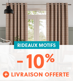 Rideaux Motifs à -10% + livraison offerte