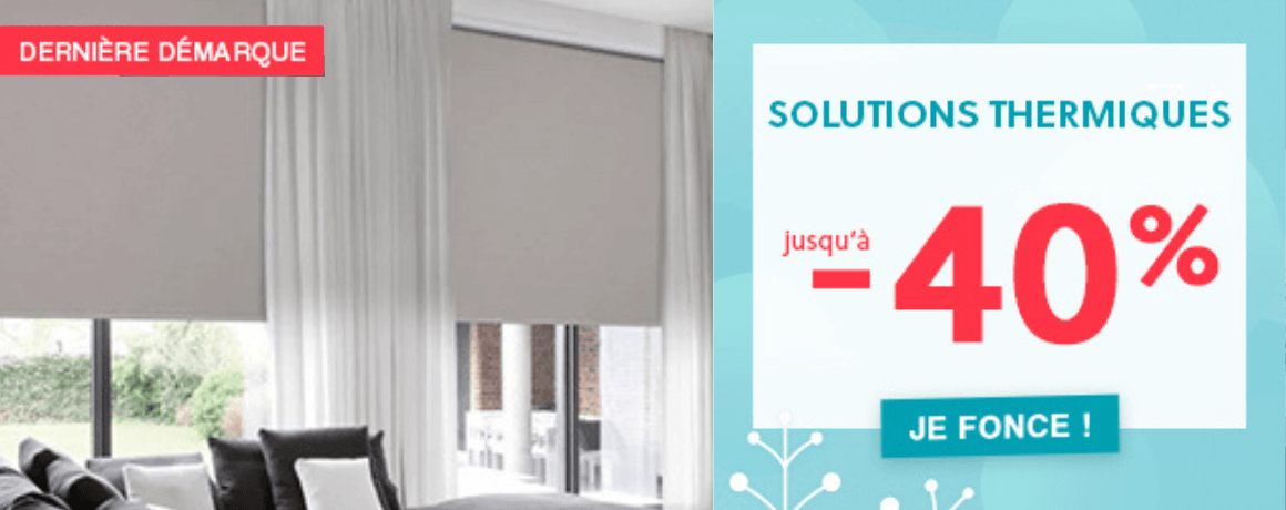 Solutions thermiques jusqu'à -40%